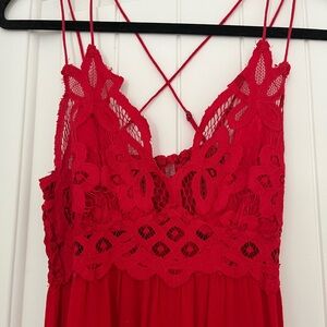 Free People Red Sundress